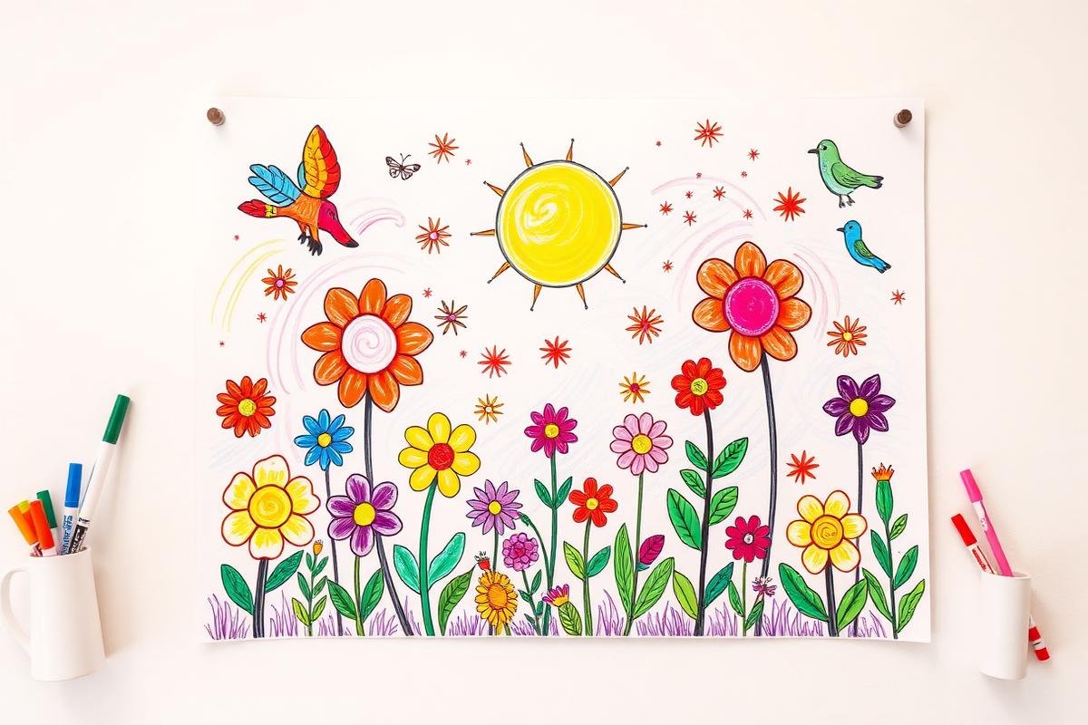 Beautiful children's artwork